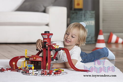 Jada Toys - Majorette Creatix Rescue Station with 5  Vehicles Assortment (1/64 scale diecast model car, Asstd.) 2120500271JA