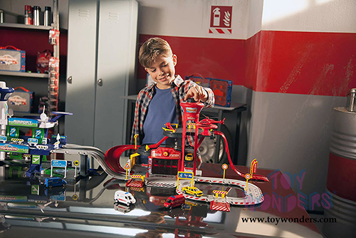 Jada Toys - Majorette Creatix Rescue Station with 5  Vehicles Assortment (1/64 scale diecast model car, Asstd.) 2120500271JA