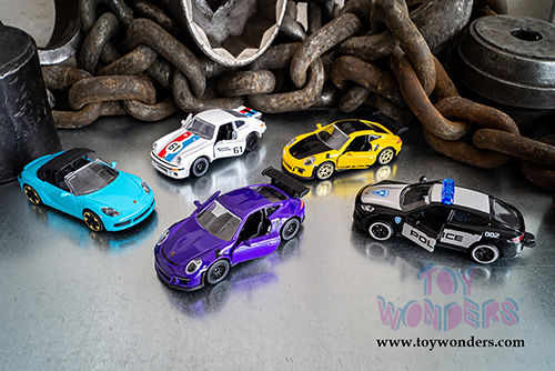 Jada Toys - Majorette Porsche 5 pieces Giftpack Assortment (1/64 scale diecast model car, Asstd.) 2120531711JA