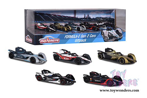 Jada Toys - Majorette Formula-E Gen 5 Pieces Giftpack (1/64 scale diecast model car, Asstd.) 2120840261JA