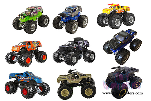 Mattel Hot Wheels - Monster Jam Assortment (1/64 scale diecast model car, Asstd.) 21572/977B