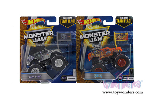 Mattel Hot Wheels - Monster Jam Assortment (1/64 scale diecast model car, Asstd.) 21572/977B