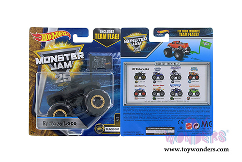 Mattel Hot Wheels - Monster Jam Assortment (1/64 scale diecast model car, Asstd.) 21572/977B