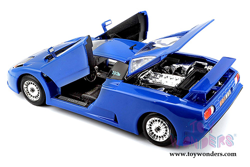 BBurago - Bugatti EB110 Hardtop (1/24 scale diecast model car, Blue) 22025BU