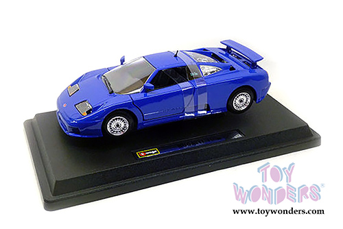BBurago - Bugatti EB110 Hardtop (1/24 scale diecast model car, Blue) 22025BU