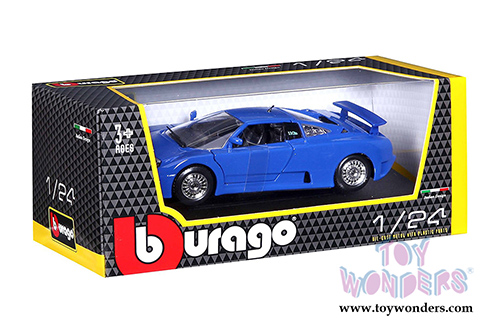 BBurago - Bugatti EB110 Hardtop (1/24 scale diecast model car, Blue) 22025BU