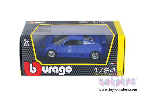 BBurago - Bugatti EB110 Hardtop (1/24 scale diecast model car, Blue) 22025BU