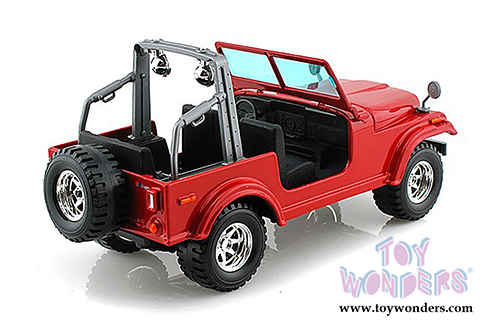 BBurago - Jeep Wrangler (1/24 scale diecast model car, Blue) 22033R