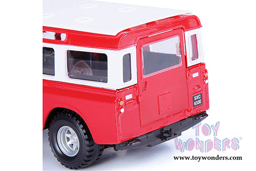 BBurago - Land Rover (1/24 scale diecast model car, Red/White) 22063R