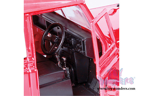 BBurago - Land Rover (1/24 scale diecast model car, Red/White) 22063R