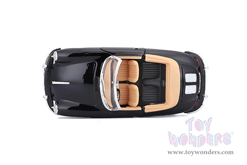BBurago - Porsche 356B Cabriolet (1961, 1/24 scale diecast model car, Black) 18-22078BK