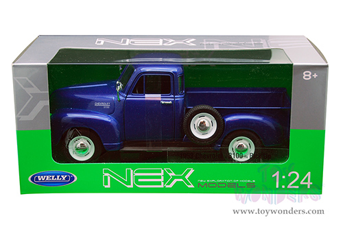 Welly - Chevy 3100 Pickup Truck (1953, 1/24 scale diecast model car, Blue) 22087WBU