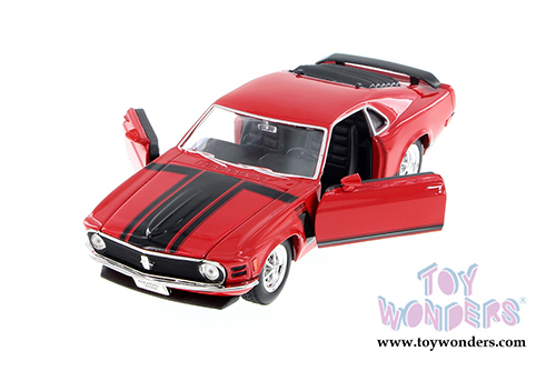 Welly - Ford Mustang Boss 302 Hardtop (1970, 1/24 scale diecast model car, Red) 22088WR