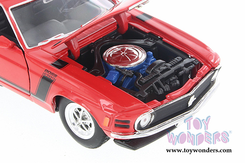 Welly - Ford Mustang Boss 302 Hardtop (1970, 1/24 scale diecast model car, Red) 22088WR