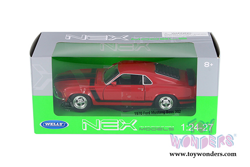 Welly - Ford Mustang Boss 302 Hardtop (1970, 1/24 scale diecast model car, Red) 22088WR