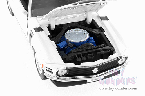 Welly - Ford Mustang Boss 302 Hardtop (1970, 1/24 scale diecast model car, White) 22088WWT