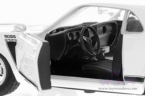 Welly - Ford Mustang Boss 302 Hardtop (1970, 1/24 scale diecast model car, White) 22088WWT