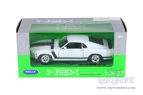 Welly - Ford Mustang Boss 302 Hardtop (1970, 1/24 scale diecast model car, White) 22088WWT