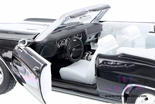 Welly - Chevrolet Chevelle SS454 Convertible (1971, 1/24 scale diecast model car, Black) 22089WBK