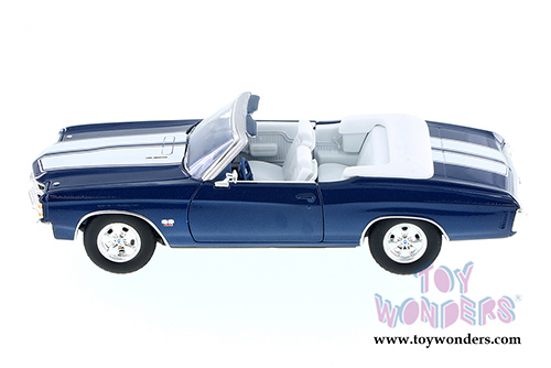 Welly - Chevrolet Chevelle SS454 Convertible (1971, 1/24 scale diecast model car, Blue) 22089WBU