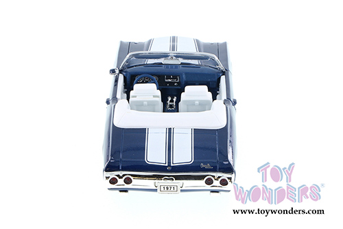 Welly - Chevrolet Chevelle SS454 Convertible (1971, 1/24 scale diecast model car, Blue) 22089WBU