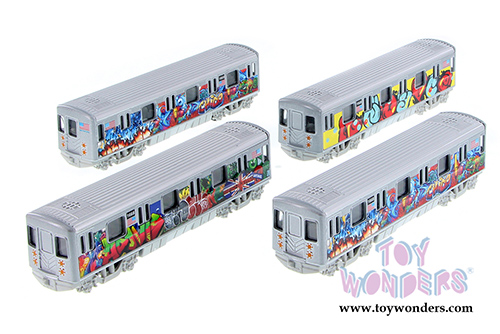 Metro Subway with Graffiti (7" diecast model car, Gray) 2233DGF