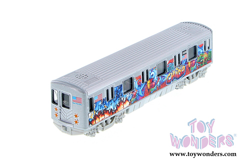 Metro Subway with Graffiti (7" diecast model car, Gray) 2233DGF