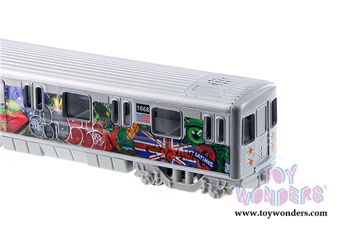 Metro Subway with Graffiti (7" diecast model car, Gray) 2233DGF