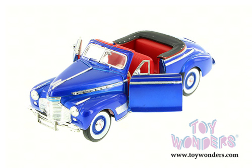 Welly - Chevrolet® Special Deluxe Convertible (1941, 1/24 scale diecast model car, Blue) 22411WBU
