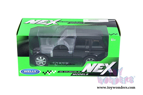 Welly - Land Rover Range Rover SUV with Sunroof (2003, 1/24 scale diecast model car, Black) 22415WBK