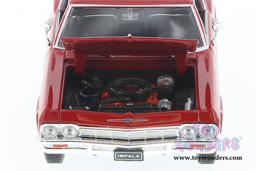 Welly - Chevy Impala SS396 Hard Top (1965, 1/24 scale diecast model car, Red) 22417WR