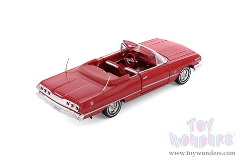 Showcasts® Collectibles - Chevrolet® Impala Convertible (1963, 1/24 scale diecast model car, Asstd.) 22434/4D MAP: $19.99