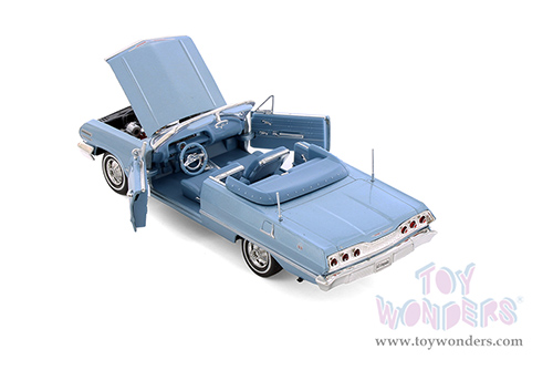 Welly - Chevrolet® Impala Convertible (1963, 1/24 scale diecast model car, Asstd.) 22434/4D