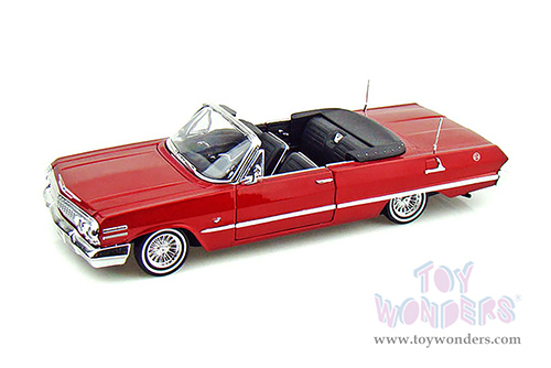 Welly - Chevrolet&reg; Impala Low Rider Convertible (1963, 1/24 scale diecast model car, Red) 22434WLRR