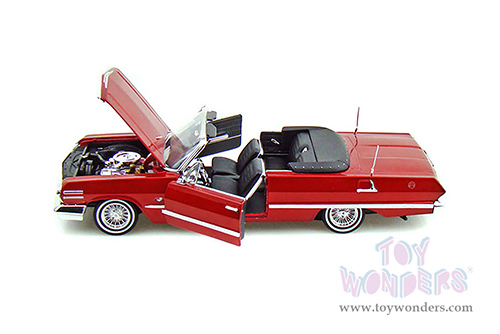 Welly - Chevrolet&reg; Impala Low Rider Convertible (1963, 1/24 scale diecast model car, Red) 22434WLRR
