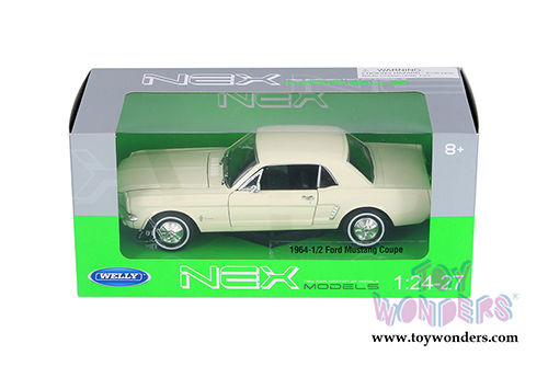 Welly - Ford Mustang Coupe Hardtop (1964 1/2, 1/24 scale diecast model car, Cream) 22451WCM