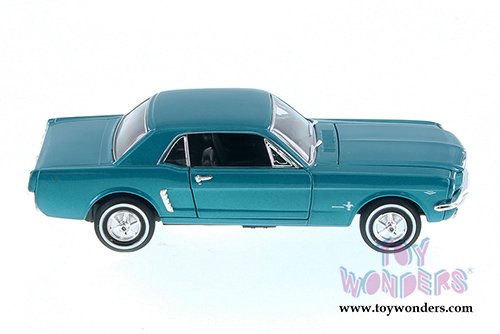 Welly - Ford Mustang Coupe Hardtop (1964 1/2, 1/24 scale diecast model car, Turquoise) 22451WGN