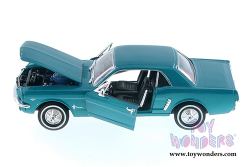 Welly - Ford Mustang Coupe Hardtop (1964 1/2, 1/24 scale diecast model car, Turquoise) 22451WGN