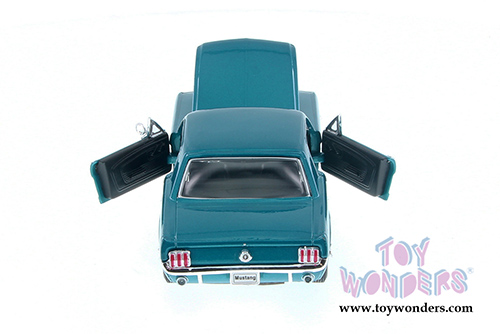 Welly - Ford Mustang Coupe Hardtop (1964 1/2, 1/24 scale diecast model car, Turquoise) 22451WGN