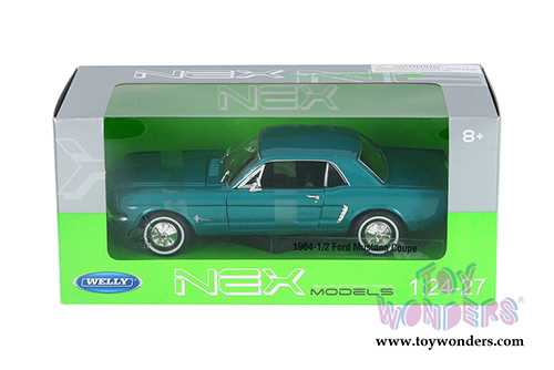 Welly - Ford Mustang Coupe Hardtop (1964 1/2, 1/24 scale diecast model car, Turquoise) 22451WGN
