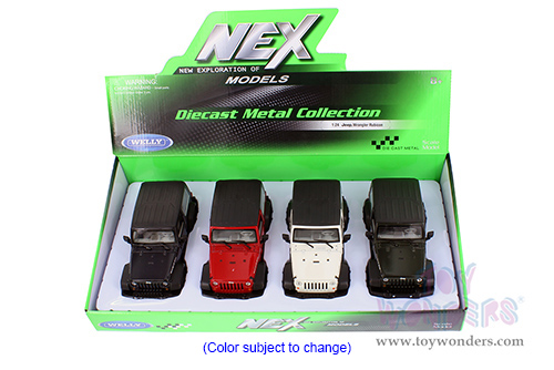 Welly - Jeep&reg; Wrangler Rubicon Hardtop (2007, 1/24 Scale diecast model car, Asstd.) 22489H/4D
