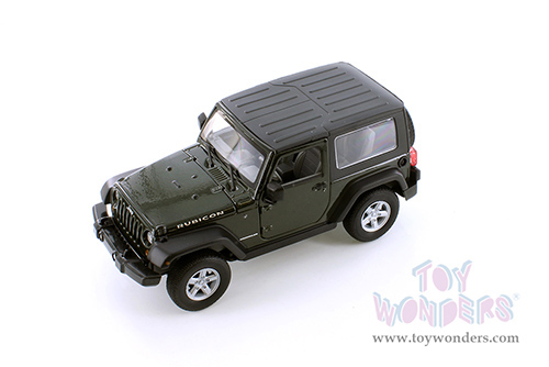 Welly - Jeep&reg; Wrangler Rubicon Hardtop (2007, 1/24 Scale diecast model car, Dark Green) 22489HWG