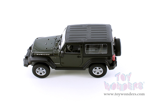Welly - Jeep&reg; Wrangler Rubicon Hardtop (2007, 1/24 Scale diecast model car, Dark Green) 22489HWG