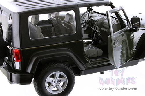 Welly - Jeep&reg; Wrangler Rubicon Hardtop (2007, 1/24 Scale diecast model car, Dark Green) 22489HWG