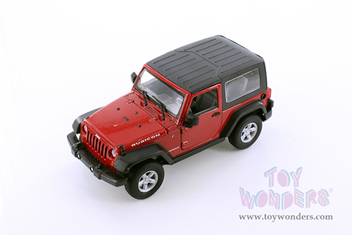 Welly - Jeep® Wrangler Rubicon Hardtop (2007, 1/24 Scale diecast model car, Red) 22489HWR