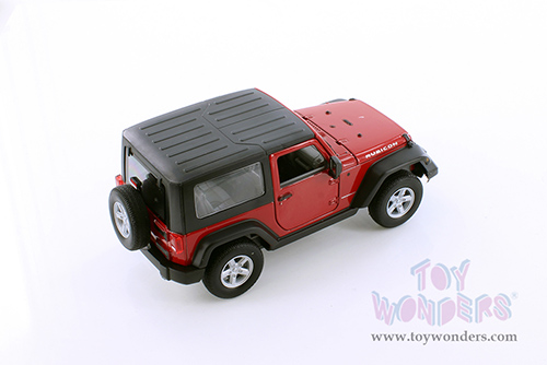 Welly - Jeep® Wrangler Rubicon Hardtop (2007, 1/24 Scale diecast model car, Red) 22489HWR