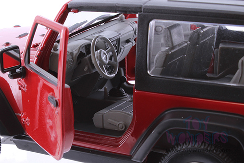 Welly - Jeep® Wrangler Rubicon Hardtop (2007, 1/24 Scale diecast model car, Red) 22489HWR