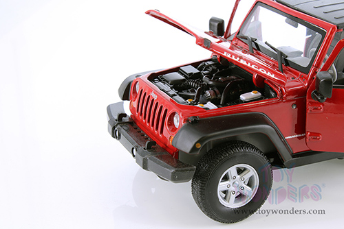 Welly - Jeep® Wrangler Rubicon Hardtop (2007, 1/24 Scale diecast model car, Red) 22489HWR