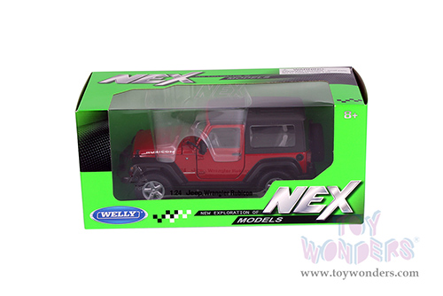 Welly - Jeep® Wrangler Rubicon Hardtop (2007, 1/24 Scale diecast model car, Red) 22489HWR
