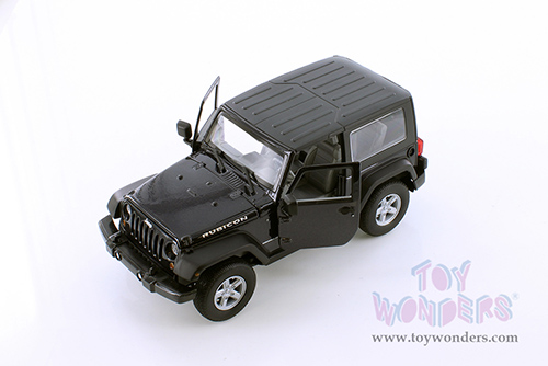 Welly - Jeep® Wrangler Rubicon Hardtop (2007, 1/24 Scale diecast model car, Black) 22489HWS